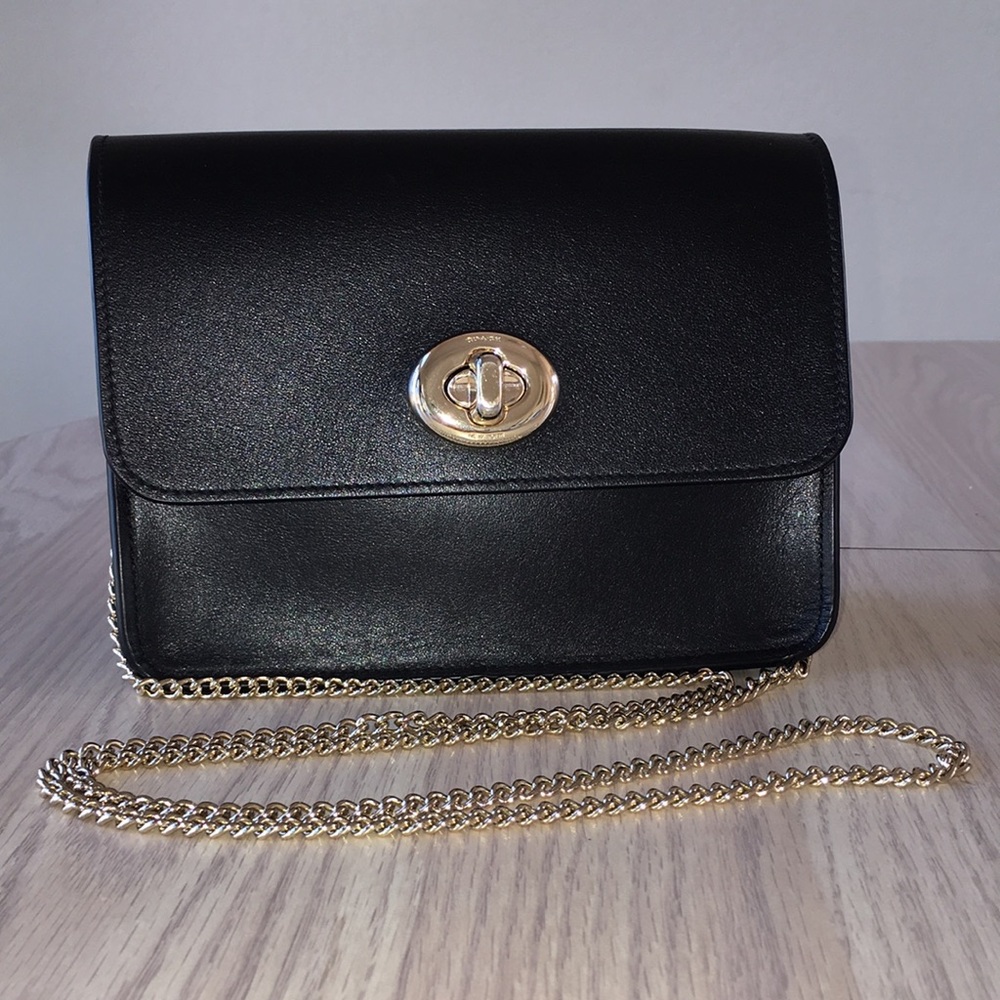 COPY - NWOT, COACH Black Leather Crossbody Bag